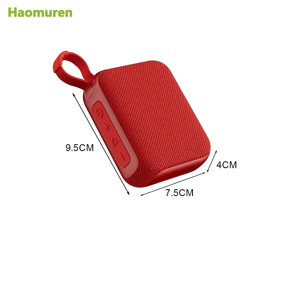 (rojo) Mini Altavoz Bluetooth Impermeable, Portátil, Compatible Con Usb, Tarjeta Tf, Tws, Regalo Perfecto Para Las Vacaciones.