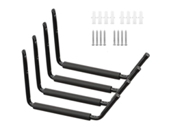 VVJIJILLY Gancho De Parede Para Garagem, Carga De 45 Kg, Para Caiaques, Escadas, Bicicletas E Cadeiras . (pacote De 4)