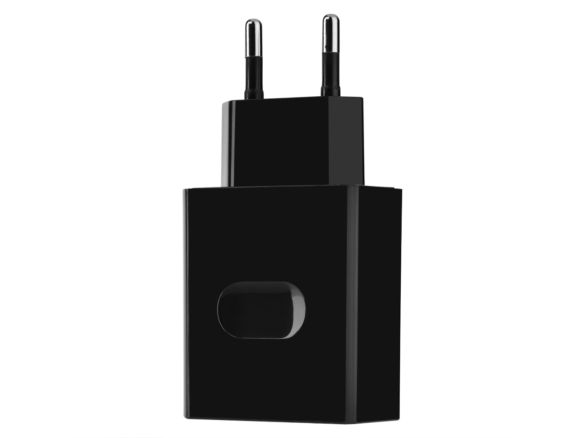 Cargador (puerto Usb Único De Carga Rápida) Estándar Europeo Qc3.0 (estándar Europeo Negro)