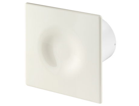 Ventilador extractor ORION estándar de 125 mm, color crudo, ABS, panel frontal, ventilación de pared y techo AWENTA