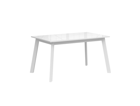 Mesa de comedor extensible de 4 a 6 plazas Sven blanco PETITS-MEUBLES