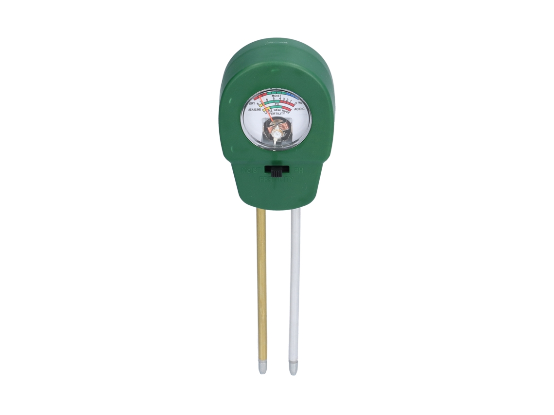 Medidor de humedad del suelo 3 en 1, ajustador de pH, para jardín
