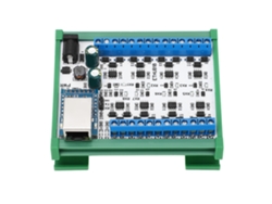 Hub convertidor Velora 2026 RJ45 a 8 RS485 con protección contra sobrecarga TVS 115200 bps, módulo hub para monitoreo de seguridad DC7-30V