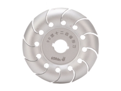 Disco de pulido para madera de 90 mm y 12 dientes, color plata.