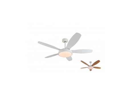 Ventilador De Techo Con Luz NOATON 12132WWB MAIA Blanco/Arce