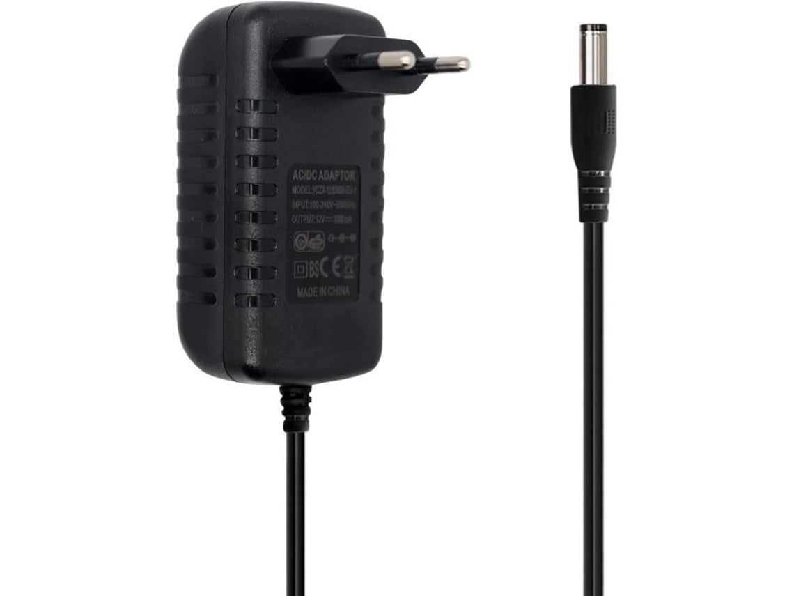Adaptador De Ca De 12 V Y 3 A, Convertidor Ca/cc De 100-240 V, Transformador De 36 W, Conector De Salida De 5,5 Mm X 2,1 Mm Para Portátil Y