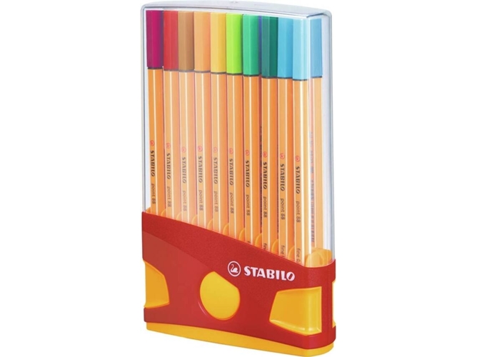 Pack 20 Bolígrafo Fineliner STABILO Point 88 Multi Multicolor - Plástico)