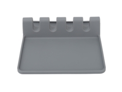 2026-repouso De Utensílios De Silicone Multifuncional Com Almofada Anti-gotejamento Para Bancada De Cozinha Cinza