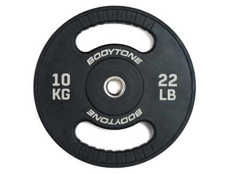 Disco de Musculación BODYTONE de Borracha de 10 kg com Pega