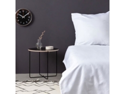 Juego De Cama - Funda Nórdica 220 X 240 Cm + 2 Fundas De Almohada 60 X 60 Cm - Satén De Algodón - Blanco