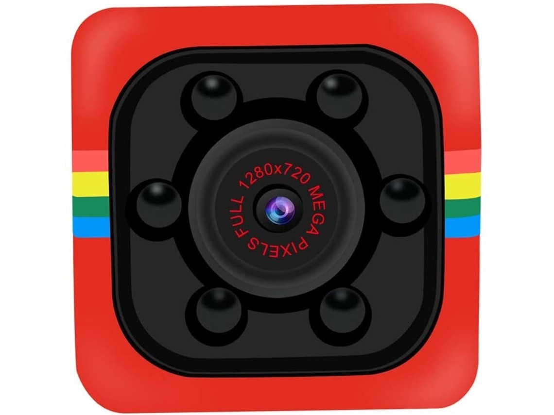 Cámara de Acción Full HD 1080P Mini Cámara Espía de Visión Nocturna 12M Rojo YIZHOOD