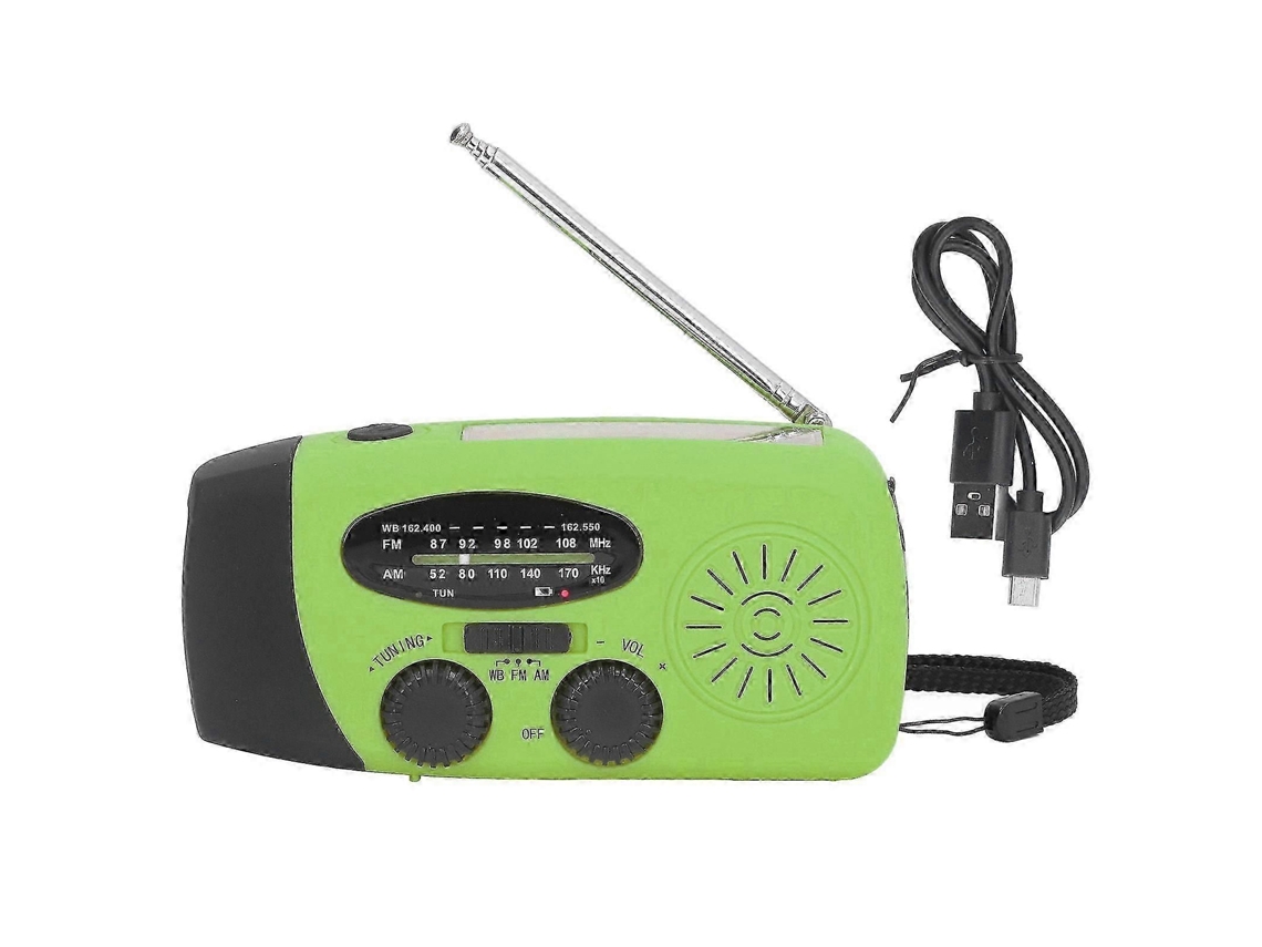 Radio de emergencia GOKOCO con energía solar, manivela, NOAA