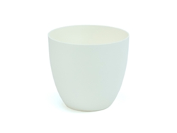 PLASTIKEN TES - Maceta Redonda Cuenco Diámetro 32 cm Capacidad 175L Blanco