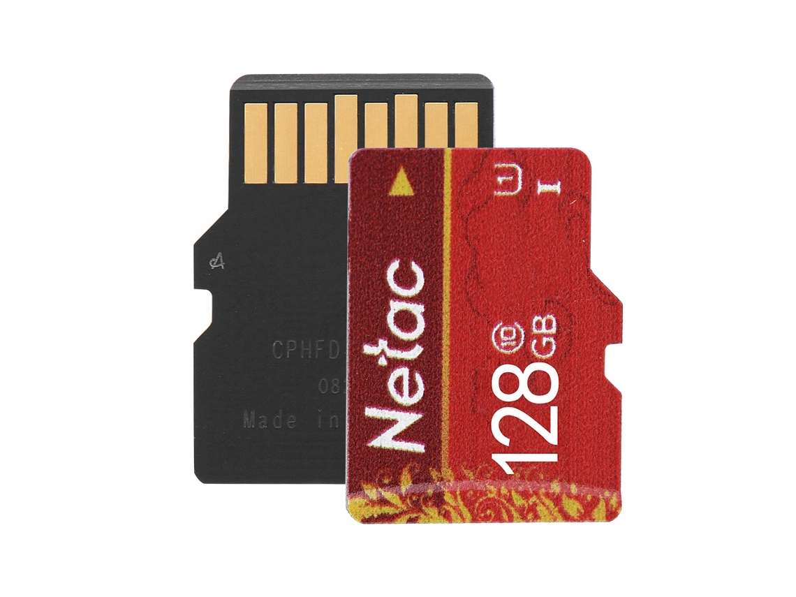 Tarjeta De Memoria Netac P500 128gb Class10 Uhs-i Para Cámara, Teléfono Y Grabador De Viaje