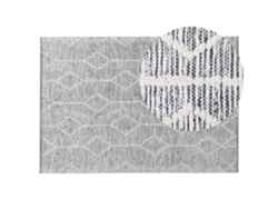 Alfombra de pelo corto BELIANI Edremit de Algodón Gris 140x200