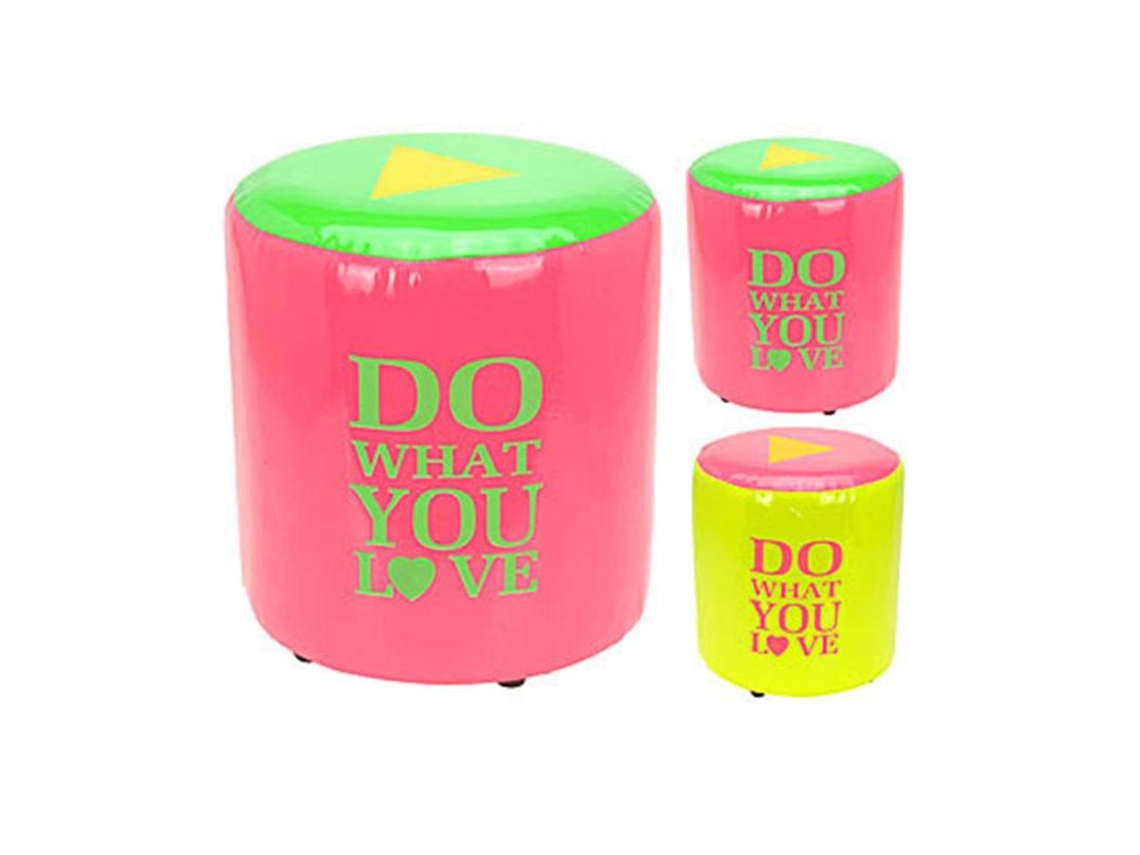 Puf neon 31x31x33 cm 2 colores