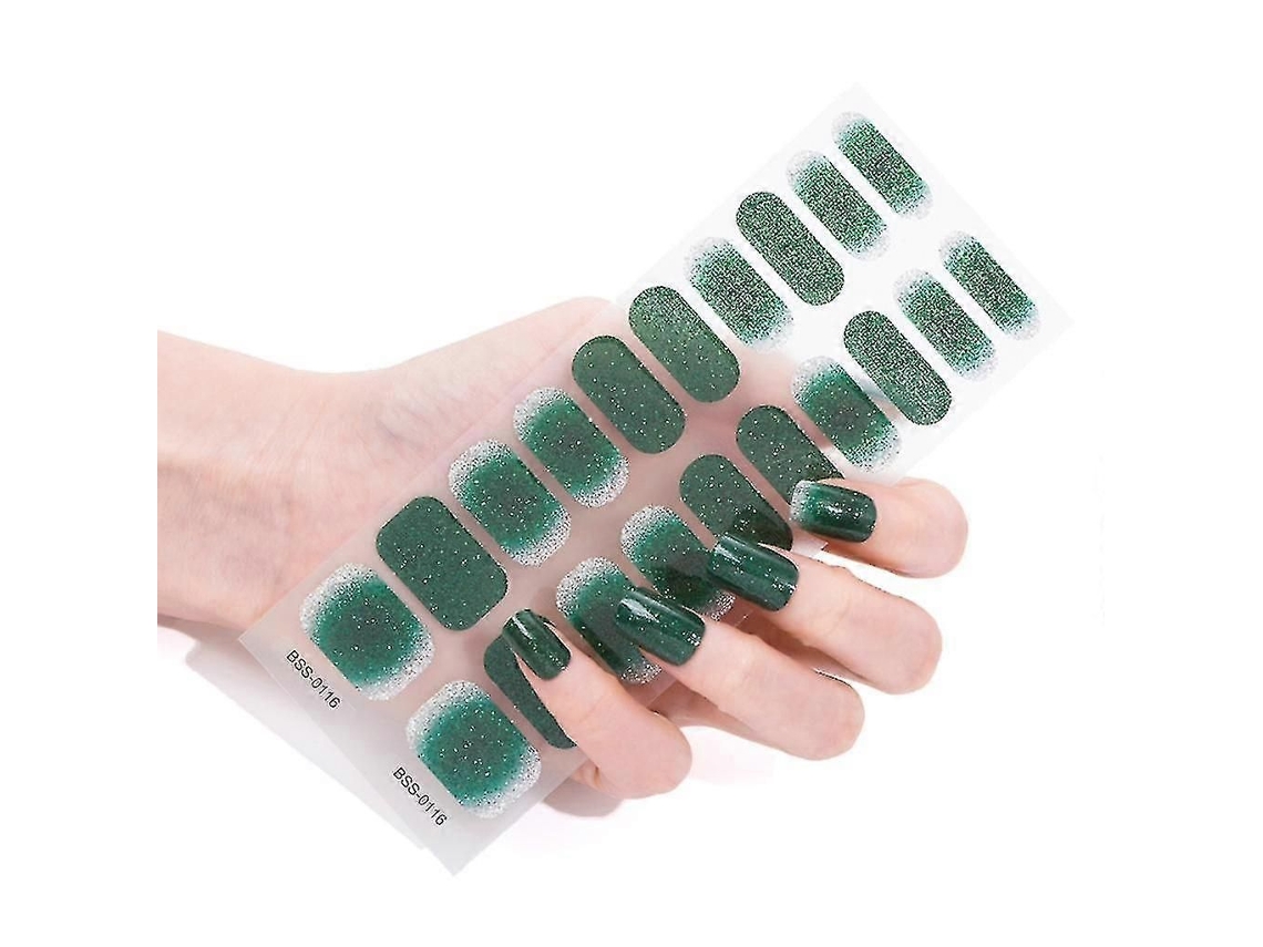 GOKOCO Gel semicurado para lámparas UV/LED, pegatinas para uñas, envolturas necesarias para esmalte de uñas, 20 unidades.