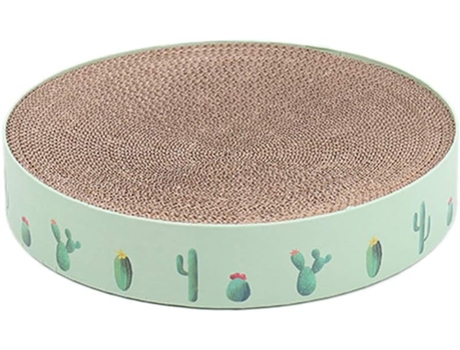 Juguete para gatos, cartón corrugado para gatos, rascador de hierba gatera, alfombrilla para rascador de uñas, cama para gatitos, juguete-verde-peq...