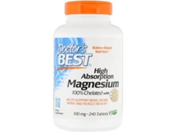 Té DOCTOR'S BEST Magnésio De Alta Absorção (240 tabletes)