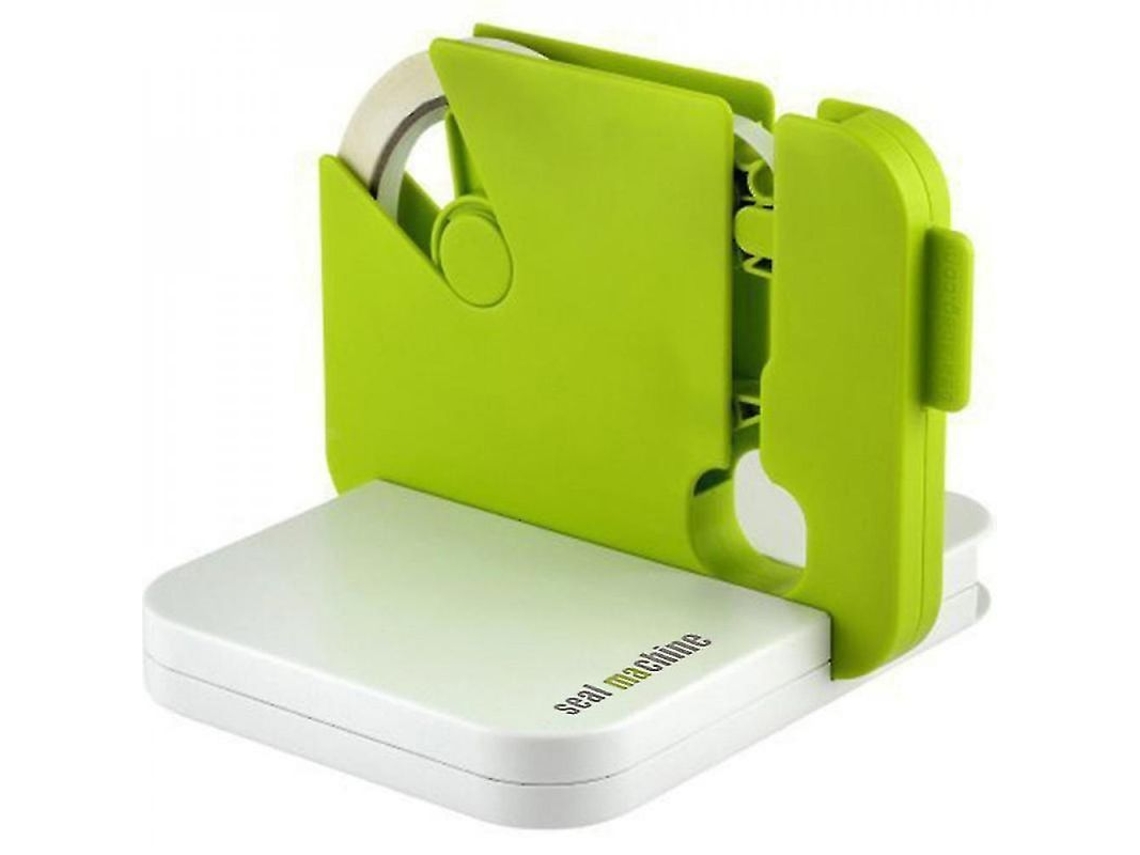 2026da-máquina Selladora De Cinta Portátil Para Snacks Cocina Panadería Autoajustable Fácil Limpieza Verde