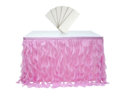 2026-35253-falda De Mesa De Tule Colgante Para Fiesta De Cumpleaños Y Boda