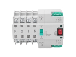 2026 Velora Interruptor de transferencia automática de doble alimentación de 4 pines para riel DIN para caja de distribución PZ30 CA 220V