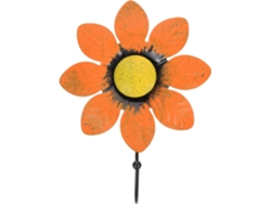 Perchero Decorativo Pared Resistente Forma Naranja Capacidad Carga Ahorra Espacio Flor Gran