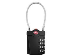 Cerradura digital para equipaje Truyuety de 4 dígitos con alarma de desbloqueo