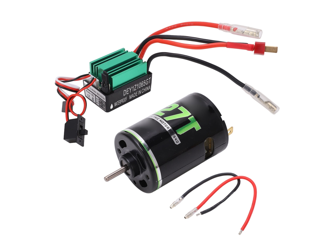Ymsl Motor De Escobillas 540 Con Esc T Plug 65a De Alta Torsión Impermeable Para Coche De Escalada Rc 27t Hxl
