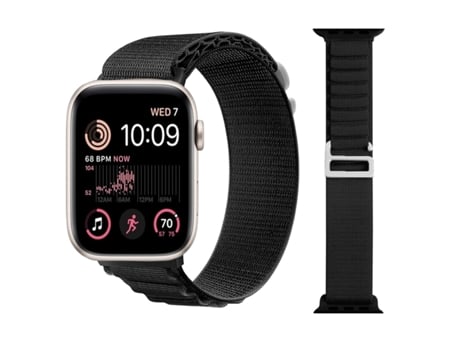 Correa Alpine G-Hook Ajustable Apple Watch Series 6 44Mm Negro