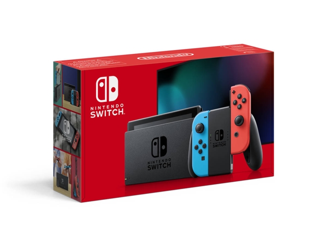 Consola Nintendo Switch V2 (32 GB - Azul y Rojo Neón)