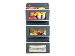 Organizador de pared estantes suspendidos gris (33x27x3cm) Kofihety