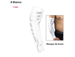 Brazalete deportivo de compresión, absorbe la humedad y el sudor, unisex, Mdug Warm (piezas blancas L1)
