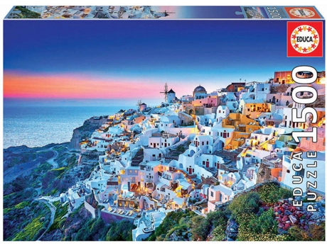 Puzzle EDUCA 1500 Santorini (Edad Mínima: 12 Años - 1500 Piezas)