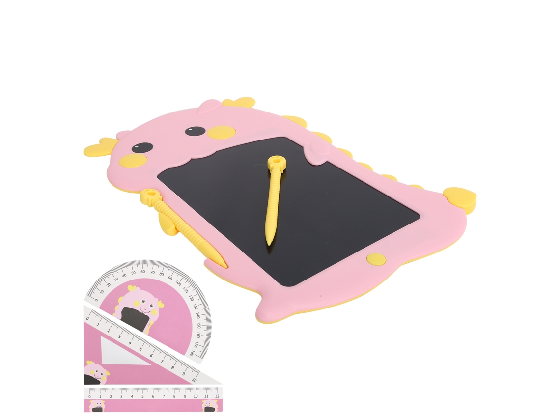 Pizarra De Escritura Lcd Colorida De 8,5 Pulgadas Para Niños, Pizarra De Dibujo Electrónica Rosa Con Accesorios Para Estudiantes.