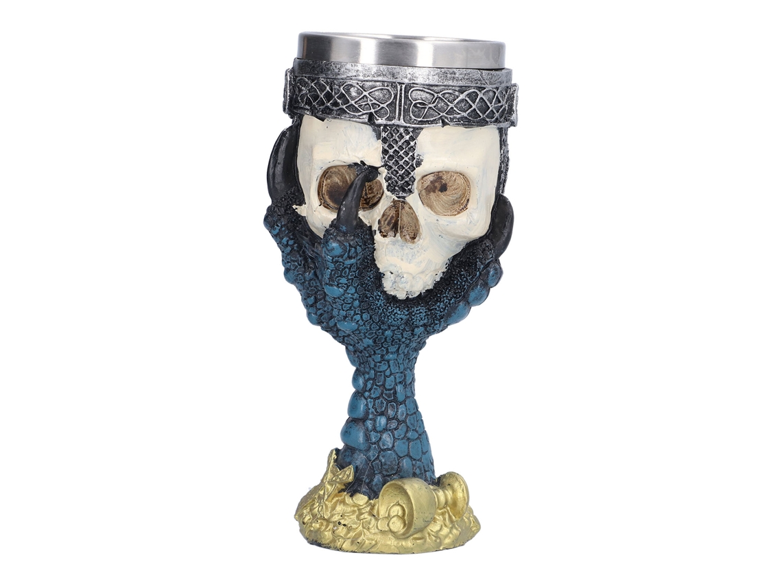Copa de vino de acero inoxidable con calavera personalizada de Worten