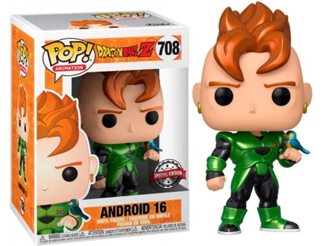 Figura FUNKO Pop Dragon Ball Z Androide 16 Efecto Metalico Exclusivo 39946