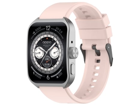 Correa de reloj inteligente para OPPO Watch 4 Pro 22 mm Silicona de color sólido (Rosa)