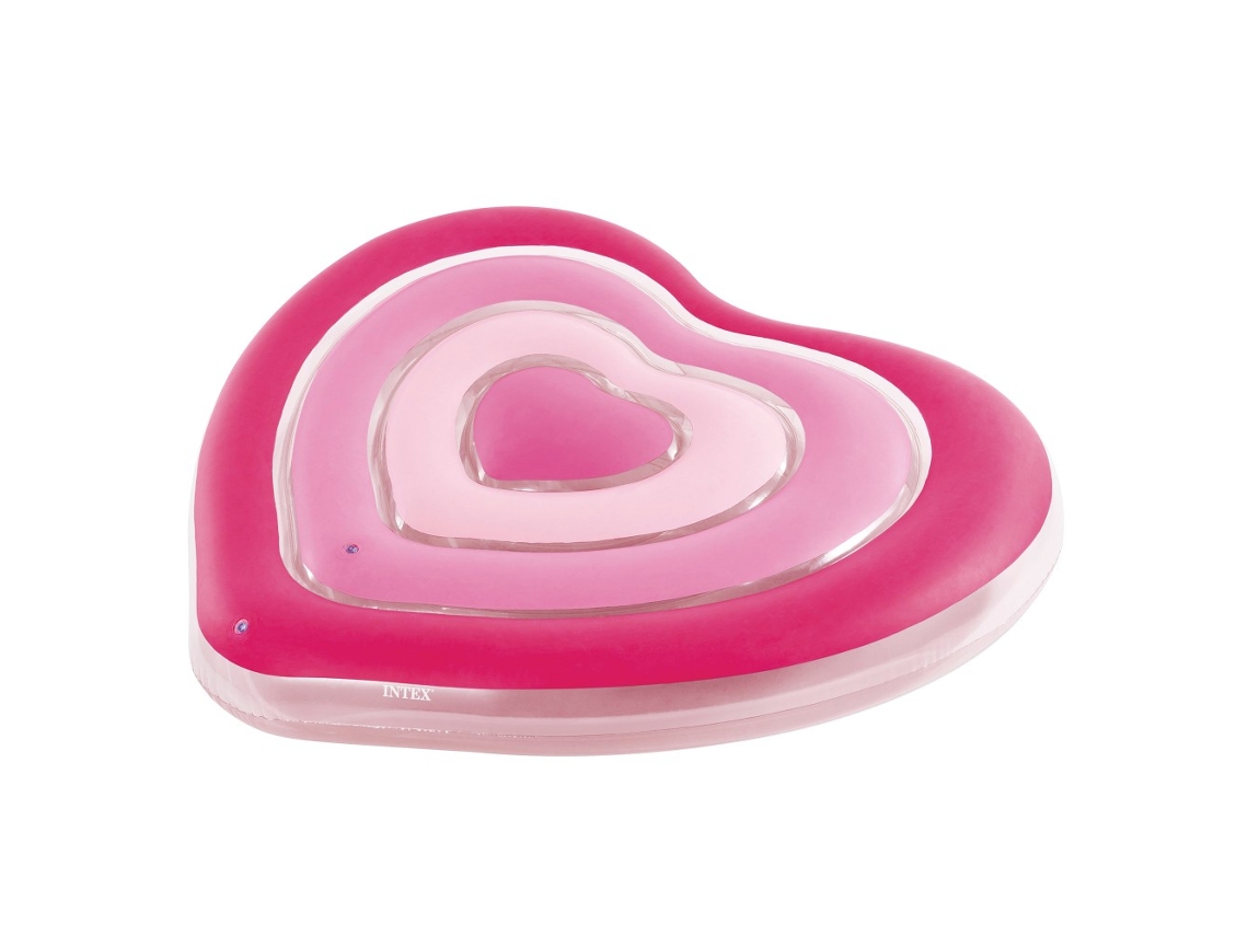 Colchoneta Hinchable Corazón INTEX 135x25x155 cm