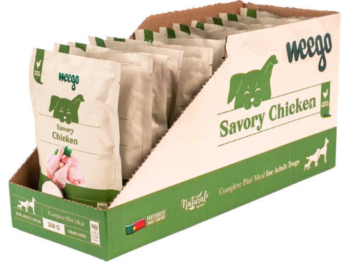 Pack de Comida Húmeda para Perro WEEGO Savory Chicken 12x260 g