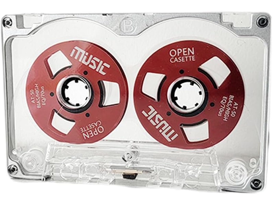 Cassette Retro Virgen, 50 Minutos, Abierto, Doble Cara Metálica