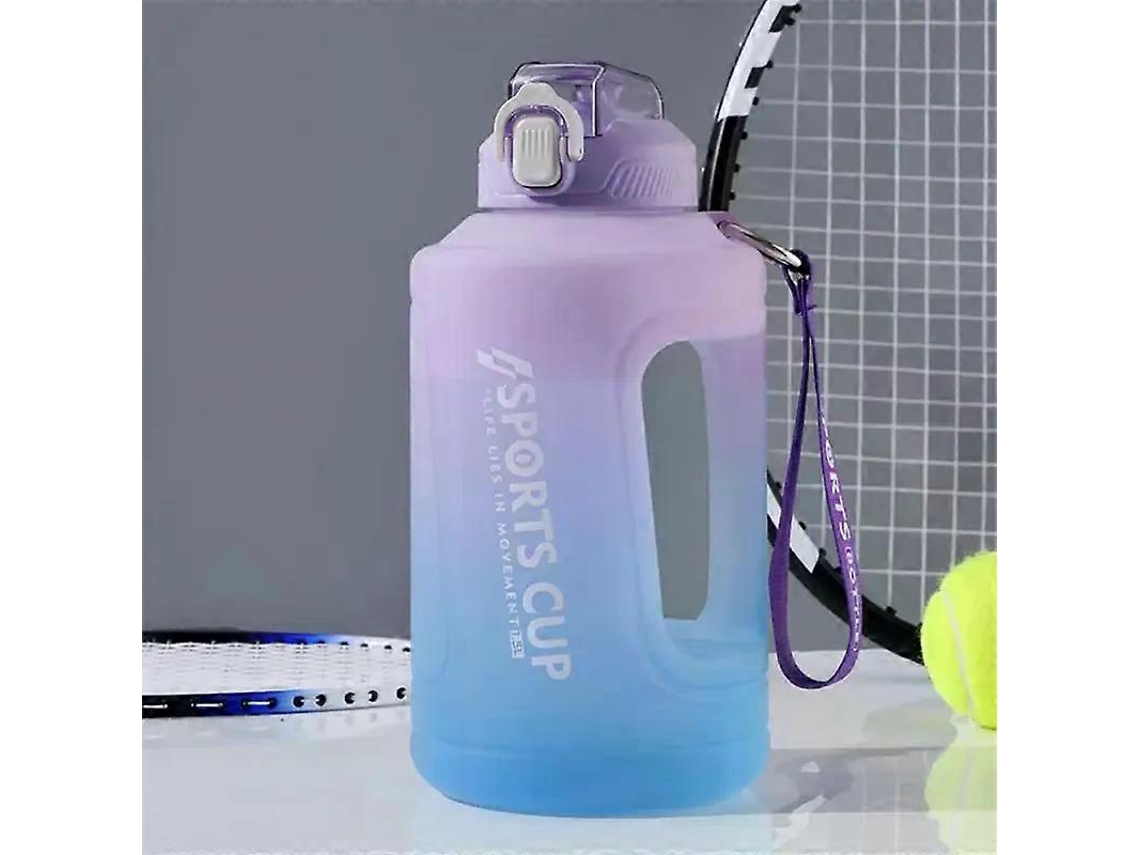 Botella De Agua Deportiva De 2 Litros Con Recordatorio De Silicona Y Pajita, Ideal Para Ejercicios, 1500ml/2300ml Rosewell
