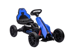 Kart A Pedales Con Marcha Atrás, Para Niños De 3 A 8 Años, Color Azul.