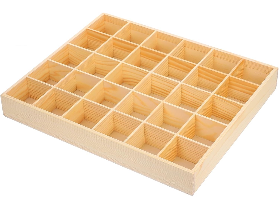 Caja De Joyería De Madera Con 30 Compartimentos, Organizador De Joyas Multifuncional.