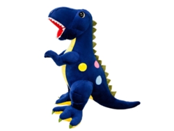 Ats-muñeco De Peluche Dinosaurio Colorido Suave Bonito Regalo De Cumpleaños Niños Azul 60cm 0.5kg
