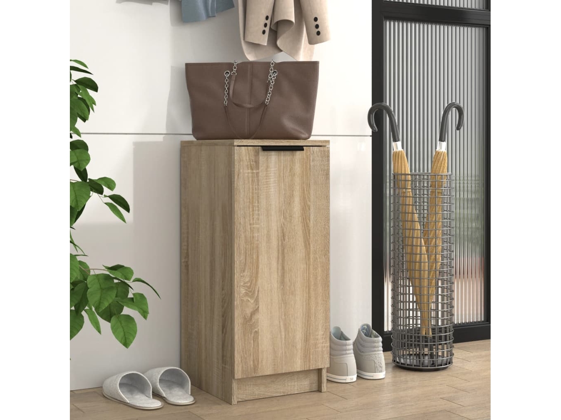 Zapatero Organizador de 30X35X70 Cm en Derivados de Madera Color Sonoma Gris