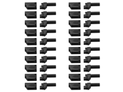 20 Unidades De Conectores Banana Aislados De 4 Mm (22,160) Para Toma De Conector Rc - Negro