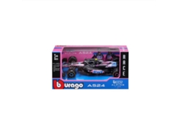 Coche Bburago Alpine F1 Bahrain 2024 A524 con conductor Gasly
