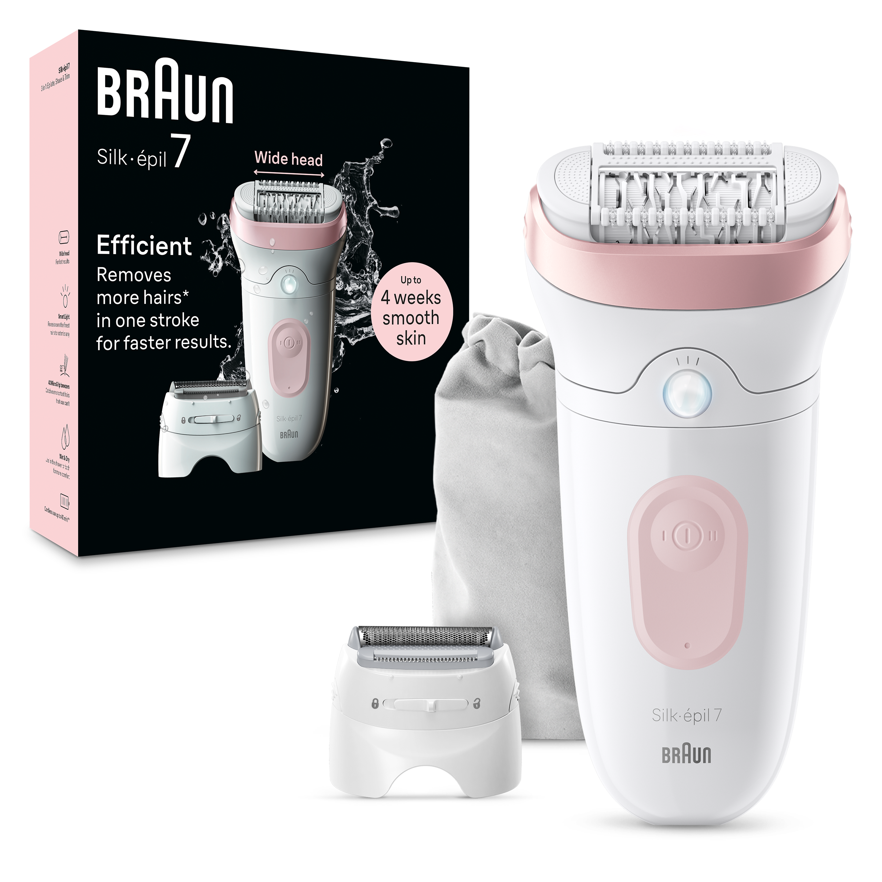 Depiladora BRAUN Silk Epil S7 SE7-030 Essential (Arranque - Multi-zonas - Corriente)