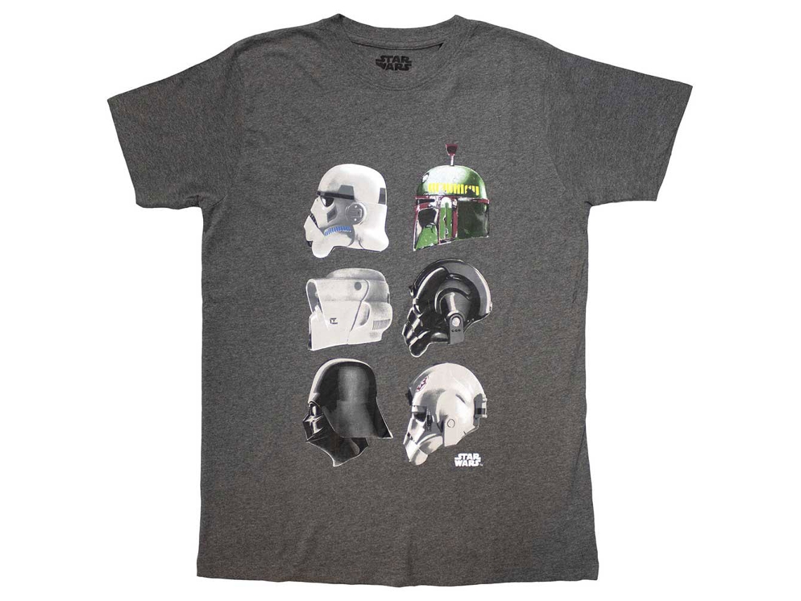 Rockinstone Star Wars Helmet Profiles Camiseta（m）